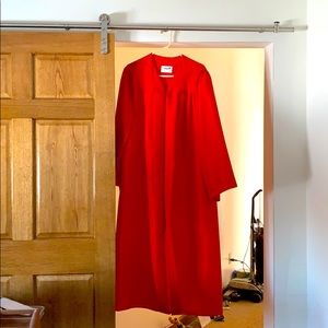 Red Graduation Gown